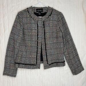 Vintage Requirements Multicolor Tweed Jacket Coat Size 10 Retro Business Work